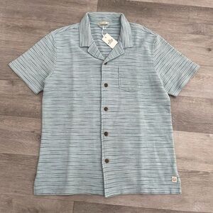 Marine Layer Resort Shirt Men Medium Large Button Up Textured Summer Casual